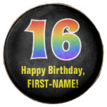 [ Thumbnail: 16th Birthday - Rainbow Spectrum Pattern Number 16 ]
