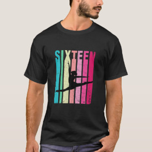 16Th Birthday Retro Gymnastics Girls 16 Years Old T-Shirt