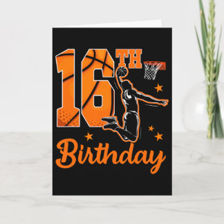 16th Birthday Sketll Theme 16 Year Old Boy Party Card
