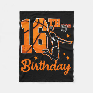 16th Birthday Sketll Theme 16 Year Old Boy Party Fleece Blanket