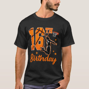 16th Birthday Sketll Theme 16 Year Old Boy Party T-Shirt