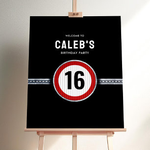 16th Birthday Speed Limit Sign - ANY AGE