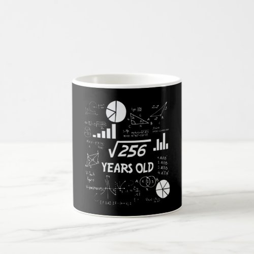 16th Birthday Square Root Math 16 Years Old Bday Coffee Mug