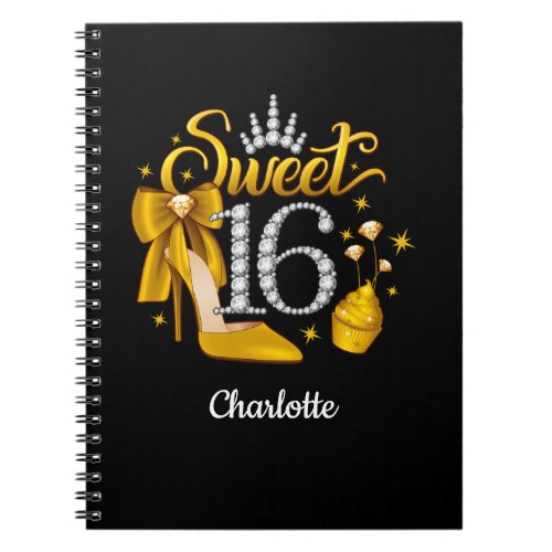 16th Birthday Sweet 16 girls Notebook