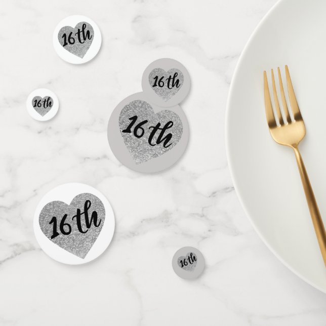 16th birthday table confetti (Group)
