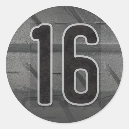 16th Boy's Birthday Sticker 