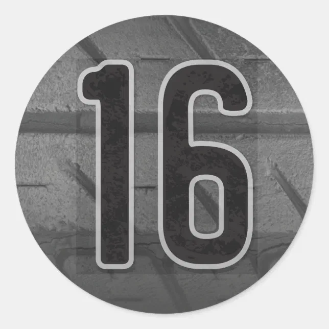 16th Boy's Birthday Sticker | Zazzle