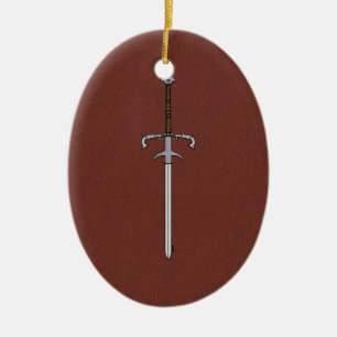 16th Century Bearing/Processional Sword Ceramic Ornament