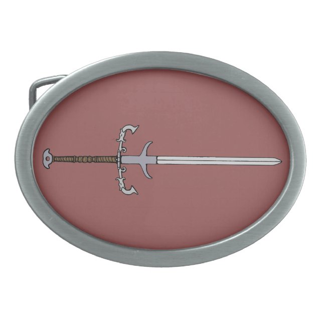 16th Century Bearing/Processional Sword Oval Belt Buckle (Front)