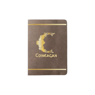 16th Century Celtic Knot Decorative Capital C Passport Holder