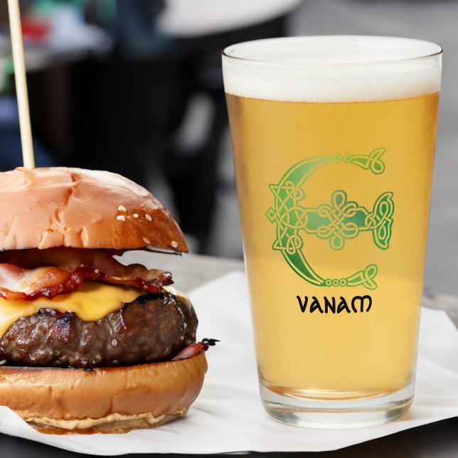 16th Century Celtic Knot Decorative Capital E Glass (Creator Uploaded)