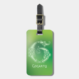 16th Century Celtic Knot Decorative Capital G Luggage Tag