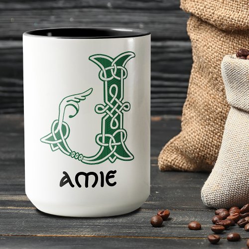 16th Century Celtic Knot Decorative Capital J Mug