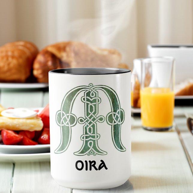 16th Century Celtic Knot Decorative Capital M Mug (Creator Uploaded)