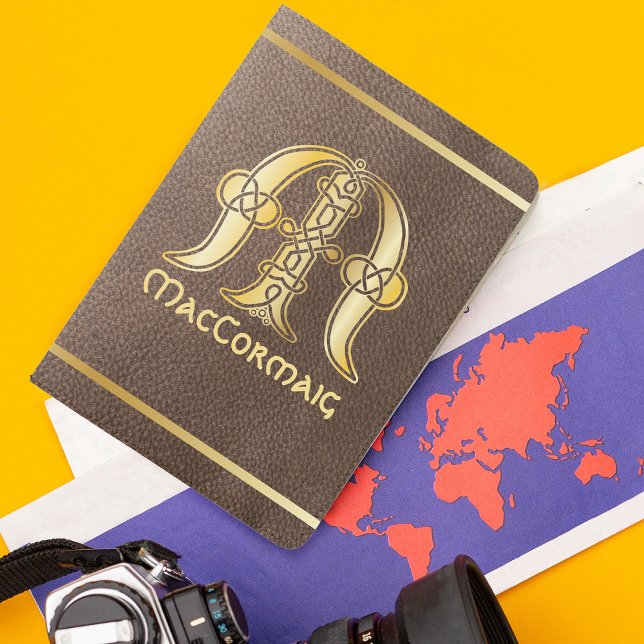 16th Century Celtic Knot Decorative Capital M Passport Holder (Creator Uploaded)
