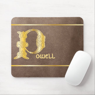 16th Century Celtic Knot Decorative Capital P Mouse Pad