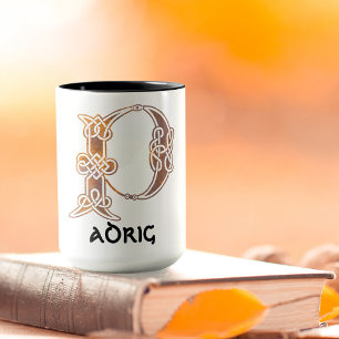 16th Century Celtic Knot Decorative Capital P Mug