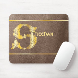 16th Century Celtic Knot Decorative Capital S Mouse Pad