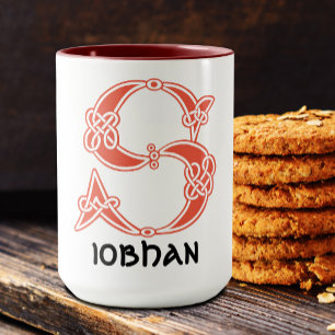 16th Century Celtic Knot Decorative Capital S Mug