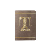 16th Century Celtic Knot Decorative Capital T Passport Holder (Front)