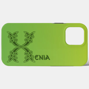 16th Century Celtic Knot Decorative Capital X iPhone 13 Pro Max Case