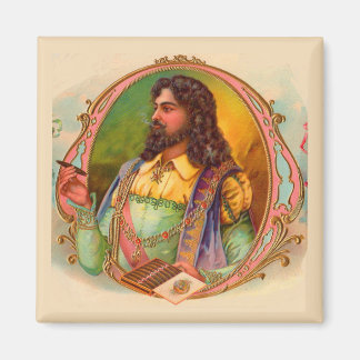 16th century cigar smoker magnet