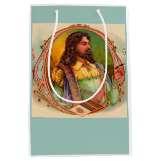 16th century cigar smoker print medium gift bag