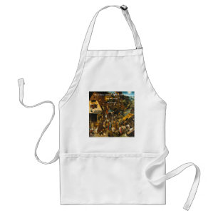 16th Century Dutch Art & Famous Proverb Adult Apron
