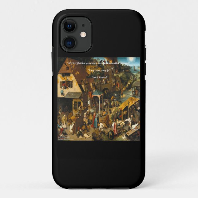 16th Century Dutch Art & Proverb iPhone 5 Case (Back)