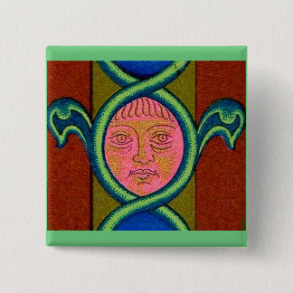 16th century found face button