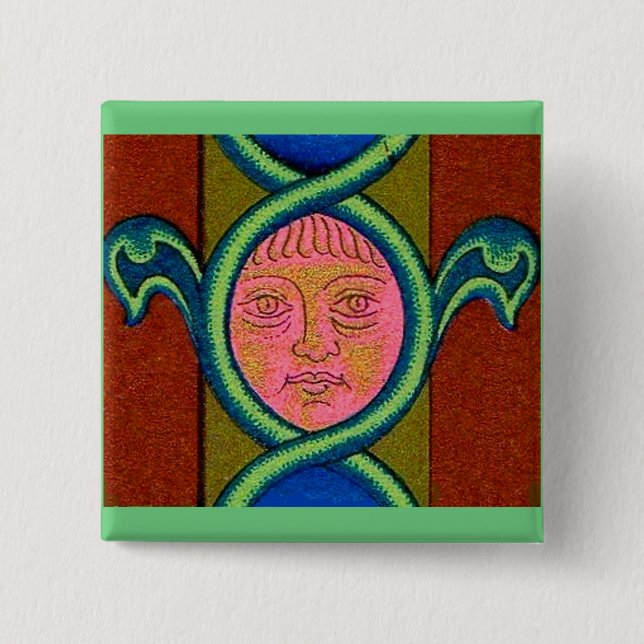 16th century found face button (Front)