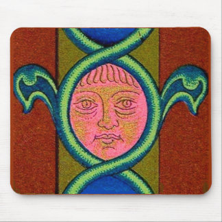 16th century found face mouse pad
