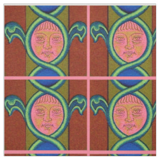 16th century found face print fabric