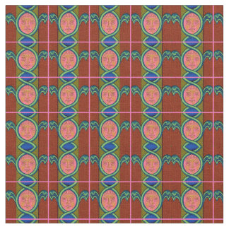 16th century found face print fabric