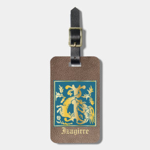 16th Century Mythic Creatures Decorative Capital I Luggage Tag