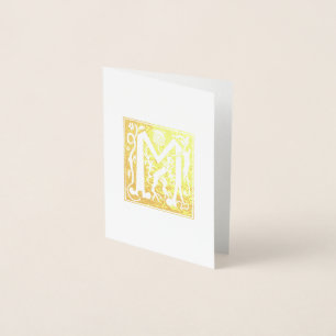 16th Century Mythic Creatures Decorative Capital M Foil Card