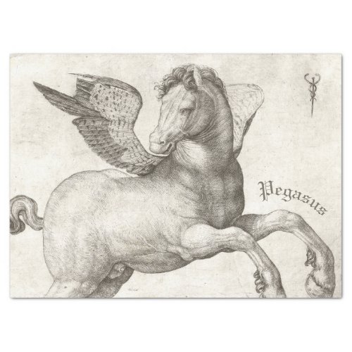 16TH CENTURY PEGASUS ART TISSUE PAPER