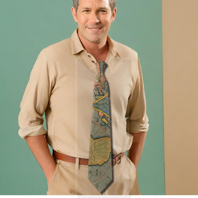 16th century world map neck tie (Creator Uploaded)