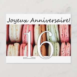 Joyeux Anniversaire Postcards No Minimum Quantity Zazzle