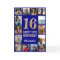 16th Happy Birthday Navy Blue & Gold Photo Collage