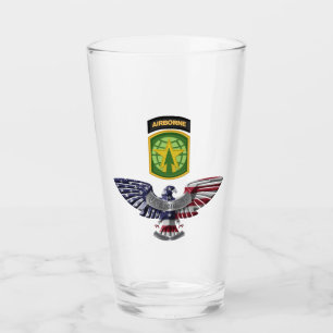 16th Military Police Brigade Airborne Eagle Glass