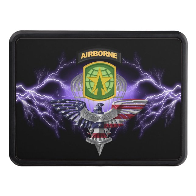 16th Military Police Brigade Airborne Eagle    Hitch Cover (Front)
