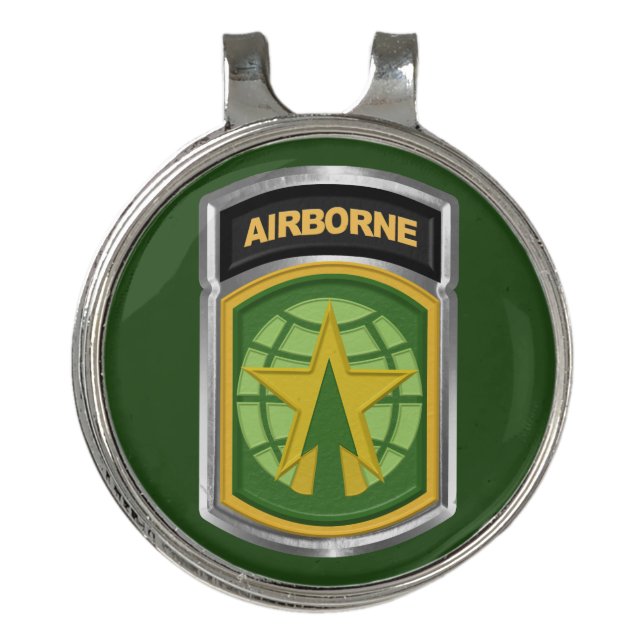 16th Military Police Brigade Airborne  Golf Hat Clip (Front)