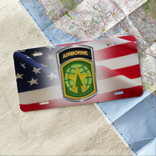 16th Military Police Brigade Airborne License Plate