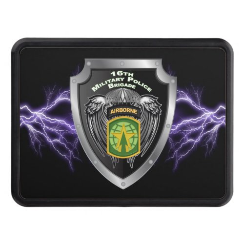 16th Military Police Brigade Airborne Shield  Hitch Cover