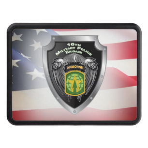 16th Military Police Brigade Airborne Shield Hitch Hitch Cover