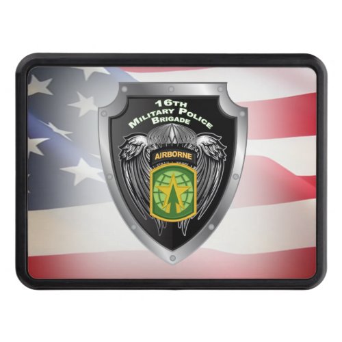 16th Military Police Brigade Airborne Shield Hitch Hitch Cover