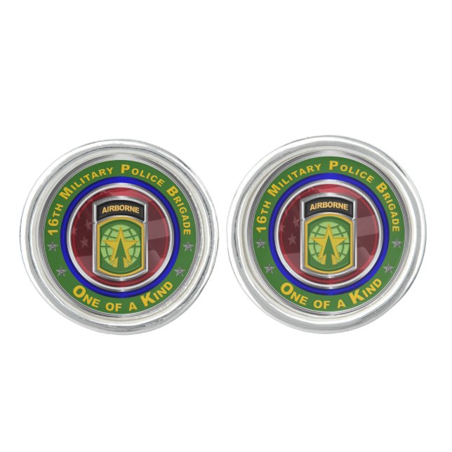 16th Military Police Brigade  Cufflinks (Front)
