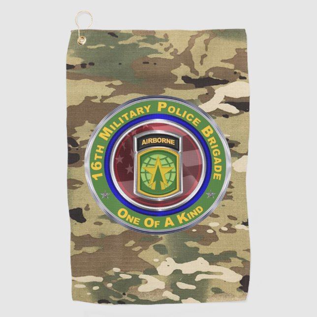 16th Military Police Brigade  Golf Towel (Front)