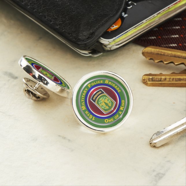 16th Military Police Brigade Keepsake Lapel Pin (In Situ)
